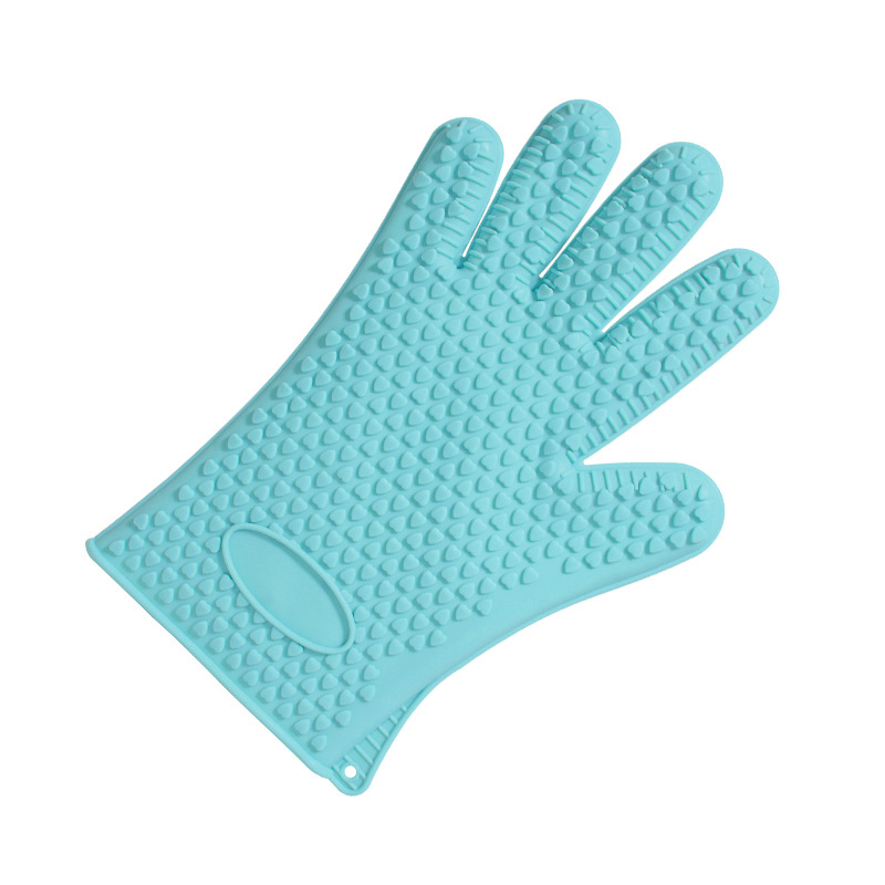 Heat Resistant Silicone Oven Glove – Non-Slip, Waterproof, Food Grade BBQ Mitt