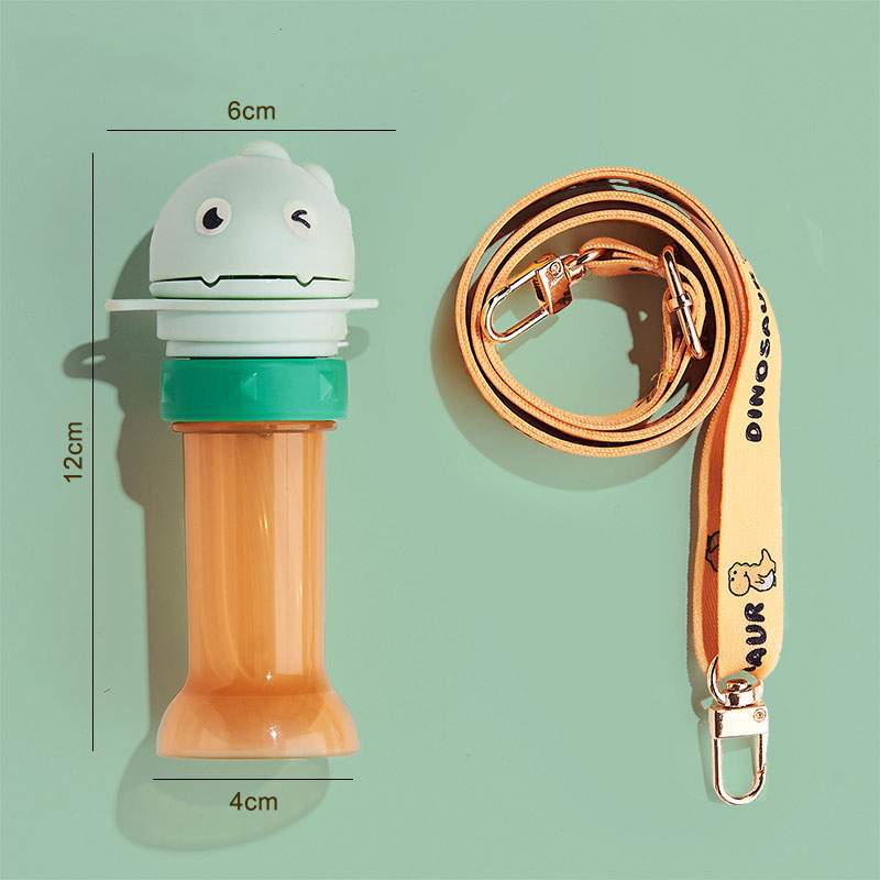 Cute Cartoon Silicone Straw Lid – Leakproof Drink Cover for Baby & Toddler Bottles