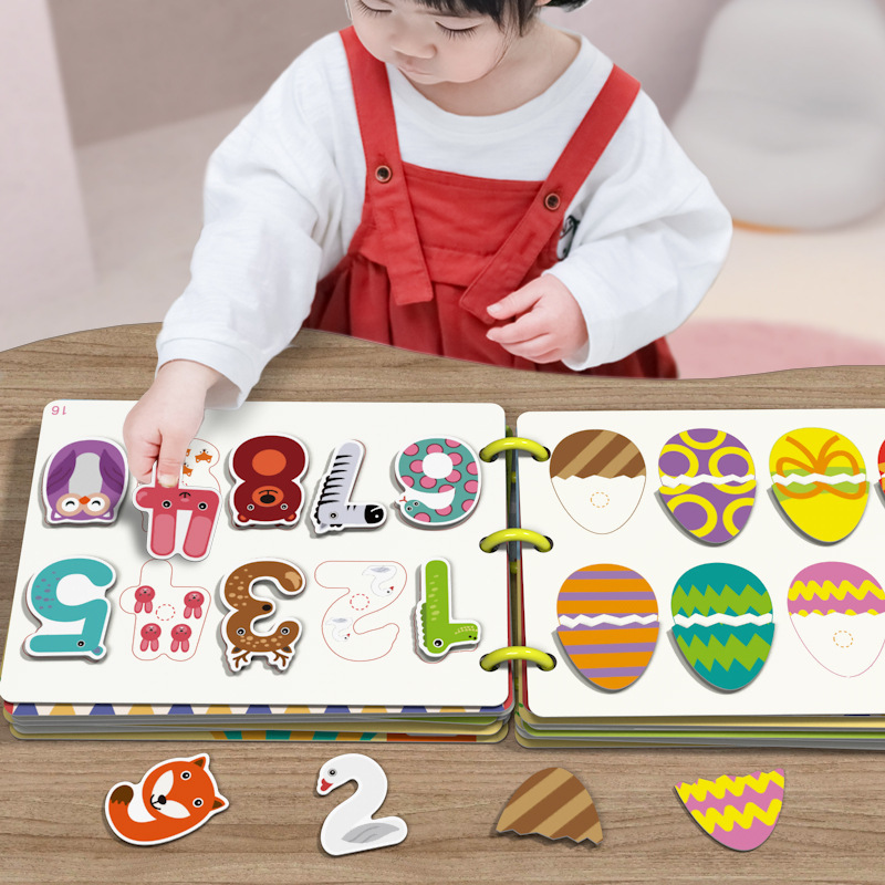 Montessori Busy Book for Toddlers – Cognitive Logic & Learning Activity Book for Kids Aged 2+