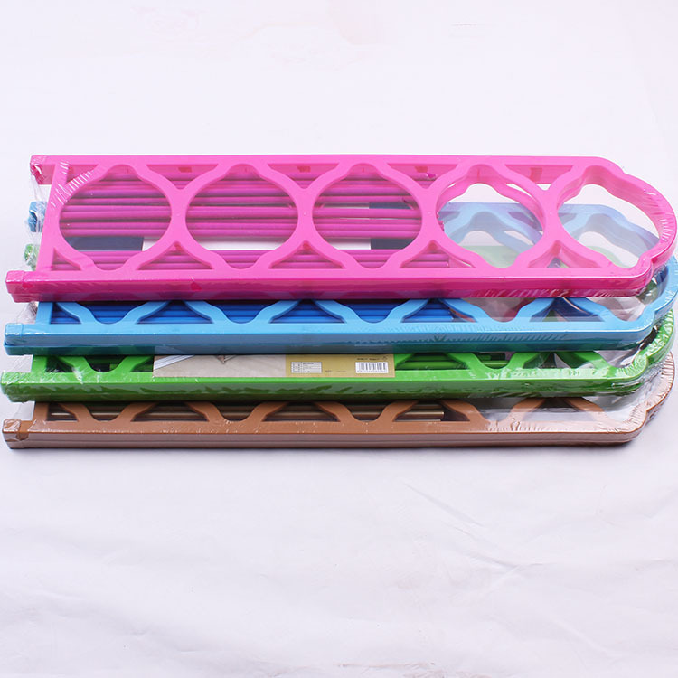 Multicolor Plastic Shoe Rack – 5-Tier Lightweight Storage Organizer for Entryway, Closet, or Dorm Room