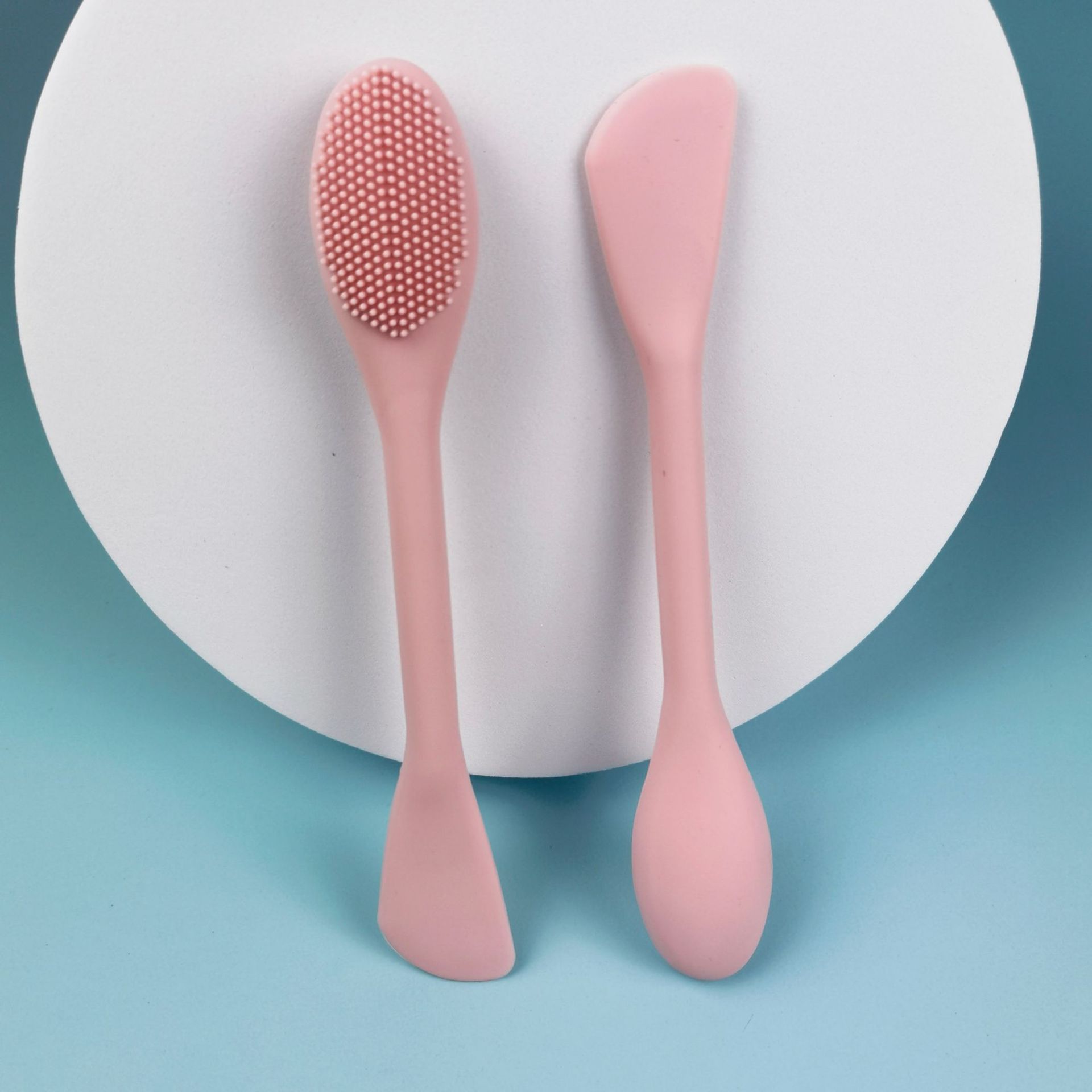 Silicone Face Mask Brush Set – Dual-Ended Applicator for Mud Masks, Creams & Skincare