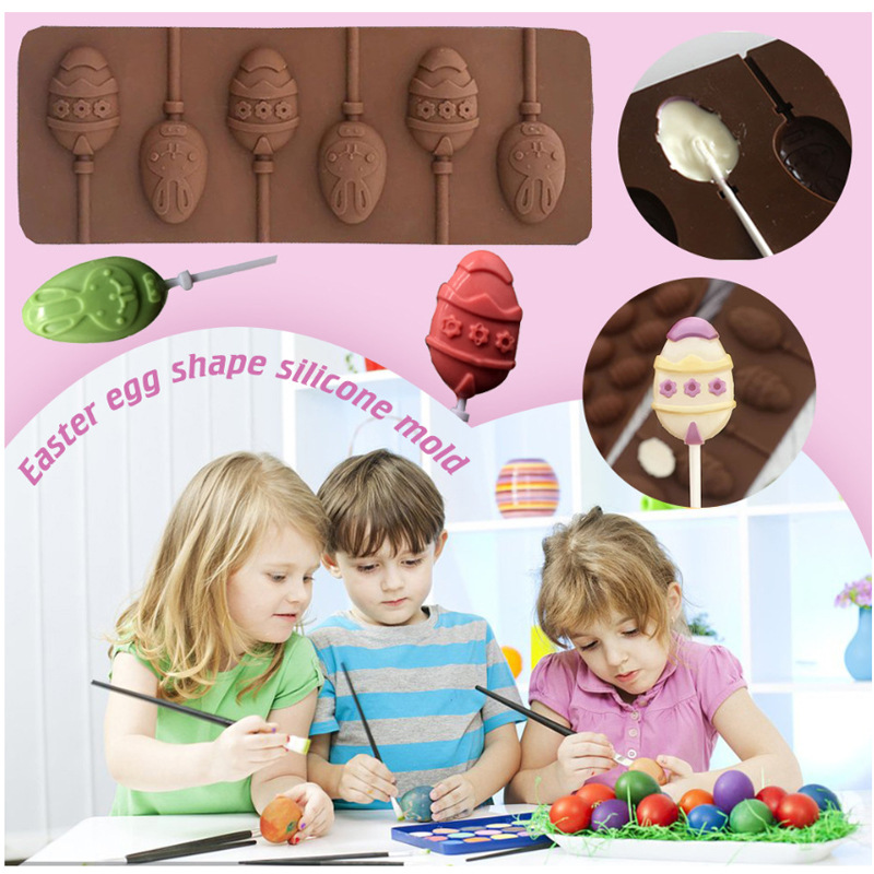 6-Cavity Swirl Lollipop Silicone Mold – Nonstick Candy & Chocolate Mould Tray
