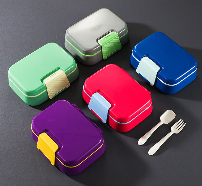 Kids Bento Lunch Box – Leakproof 5-Compartment Food Container with Utensils for School & Travel