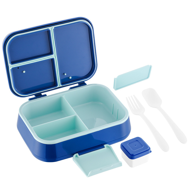 Kids Bento Lunch Box – Leakproof 5-Compartment Food Container with Utensils for School & Travel