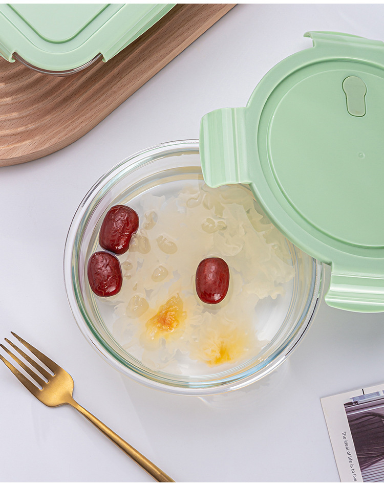 3-Pack Glass Food Containers with Lids – Leakproof, Microwave & Freezer Safe Lunch Box Set