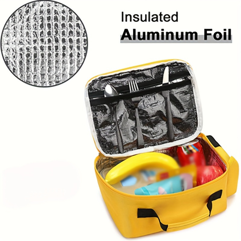 Kids Insulated Lunch Bag – Cartoon Bus Design Cooler Tote for School & Snacks