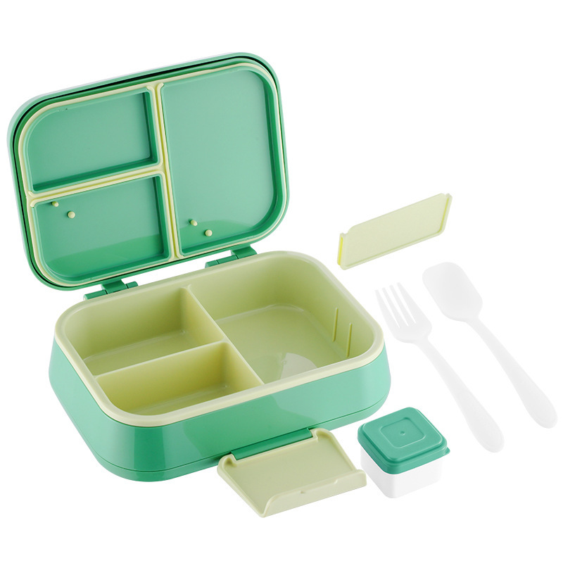 Kids Bento Lunch Box with Compartments – Leakproof Meal Container with Utensils and Drawer