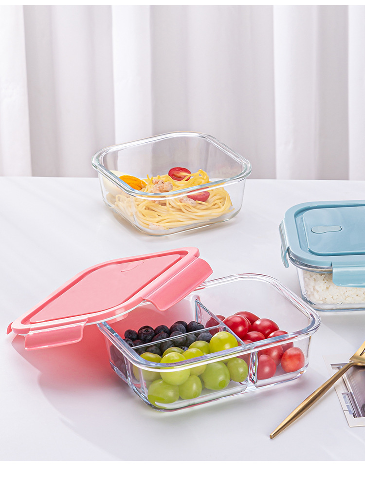 3-Pack Glass Food Containers with Lids – Leakproof, Microwave & Freezer Safe Lunch Box Set