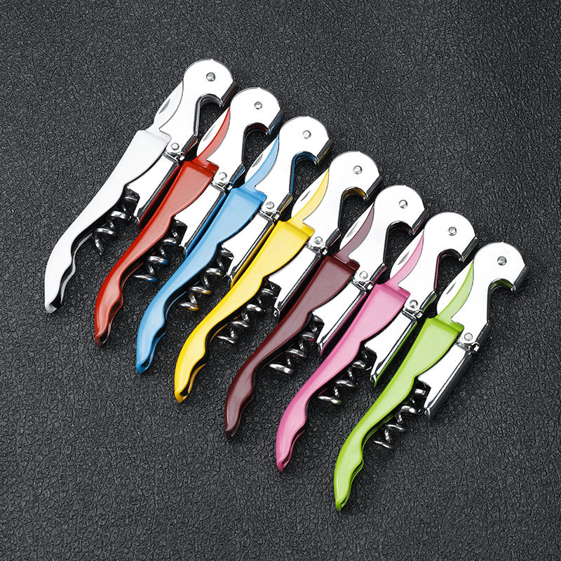 3-in-1 Waiter's Corkscrew – Double Hinged Wine Bottle Opener with Foil Cutter