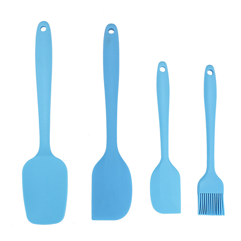 4-Piece Silicone Spatula and Basting Brush Set – Heat-Resistant Baking & Cooking Utensils