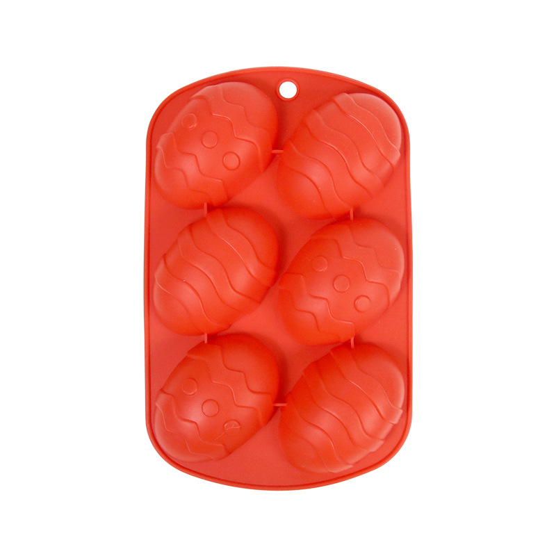 Easter Egg Silicone Mold – 6-Cavity Non-Stick Tray for Chocolate, Candy, Ice, Soap