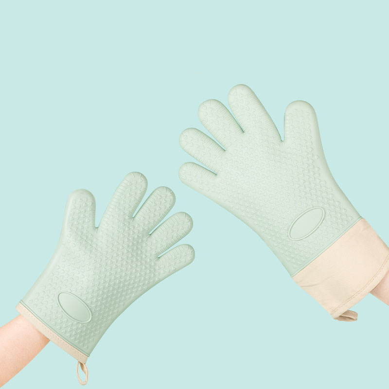 Heat Resistant Silicone Oven Mitt – Non-Slip Waterproof Kitchen Baking Glove