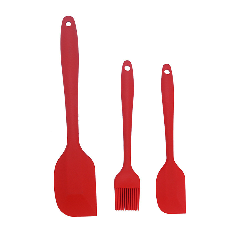 3-Piece Silicone Spatula & Basting Brush Set – Heat Resistant Non-Stick Kitchen Utensils