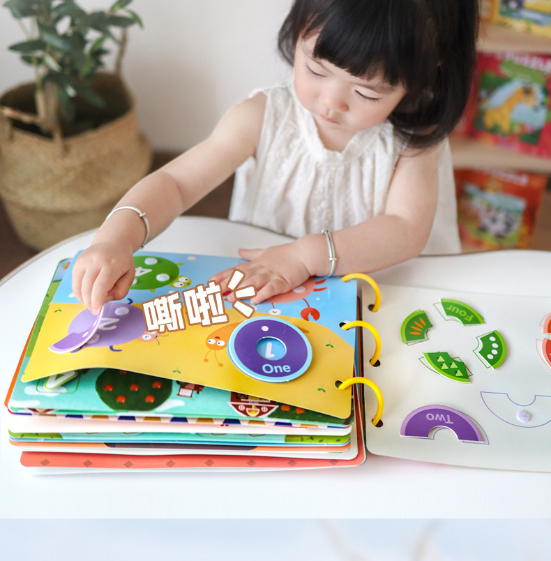 Montessori Busy Book for Toddlers – Cognitive Logic & Learning Activity Book for Kids Aged 2+