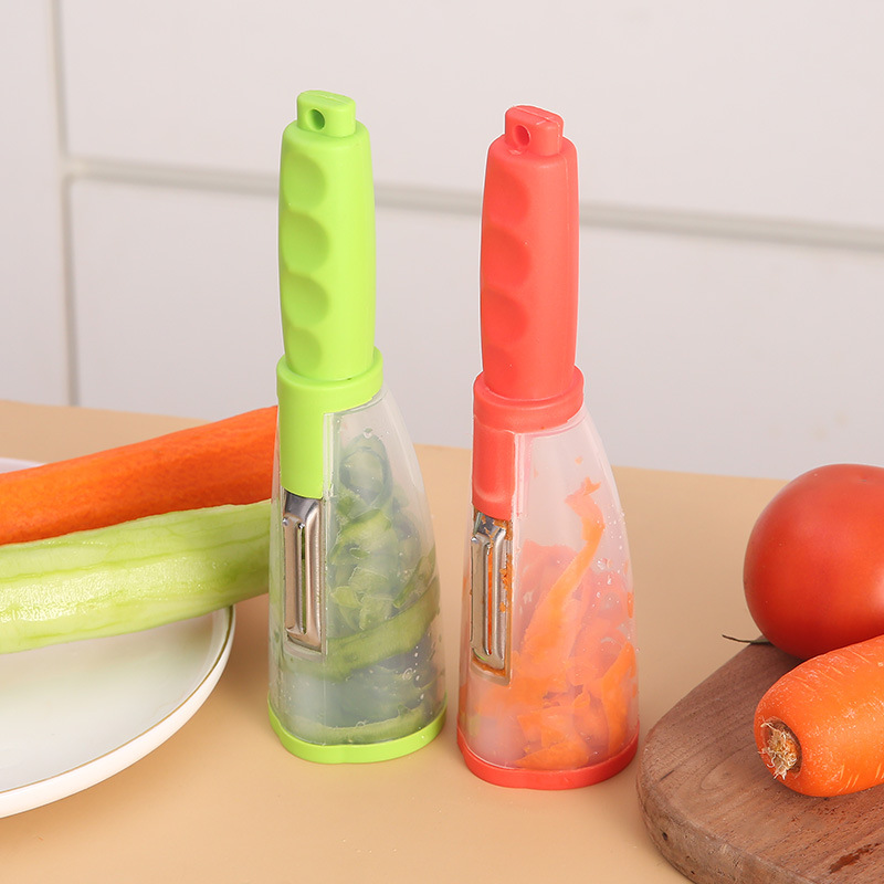 Multifunctional Vegetable Peeler with Storage Container – Ergonomic & Safe Design
