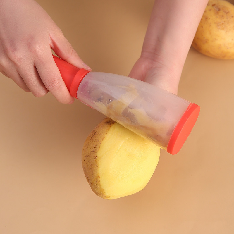 Multifunctional Vegetable Peeler with Storage Container – Ergonomic & Safe Design