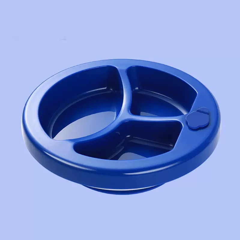 Silicone Suction Divided Plate for Toddlers – BPA-Free Baby Feeding Tray with 3 Sections – Non-Slip Baby Food Dish