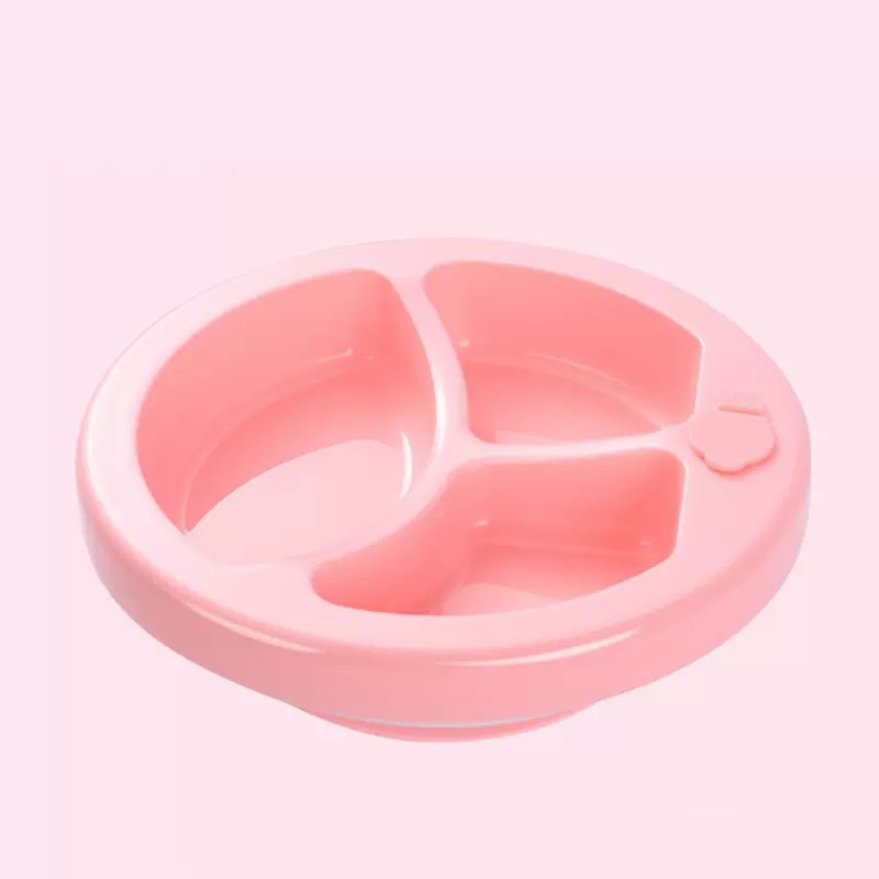 Silicone Suction Divided Plate for Toddlers – BPA-Free Baby Feeding Tray with 3 Sections – Non-Slip Baby Food Dish