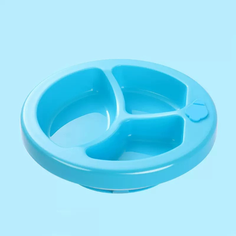 Silicone Suction Divided Plate for Toddlers – BPA-Free Baby Feeding Tray with 3 Sections – Non-Slip Baby Food Dish
