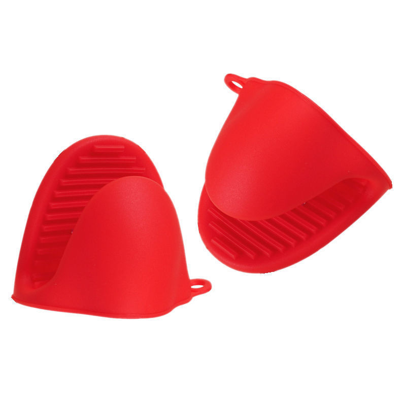 Silicone Pinch Grip Mitts – Heat Resistant Mini Oven Gloves for Kitchen Use