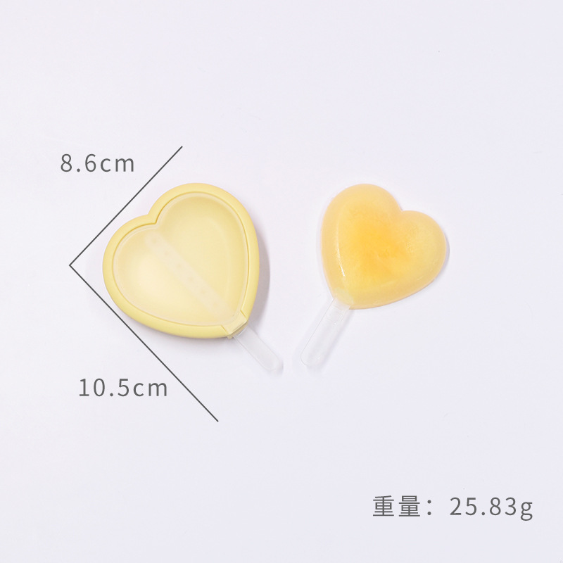 Heart-Shaped Silicone Popsicle Mold – Reusable Ice Cream Maker for Kids and DIY Treats