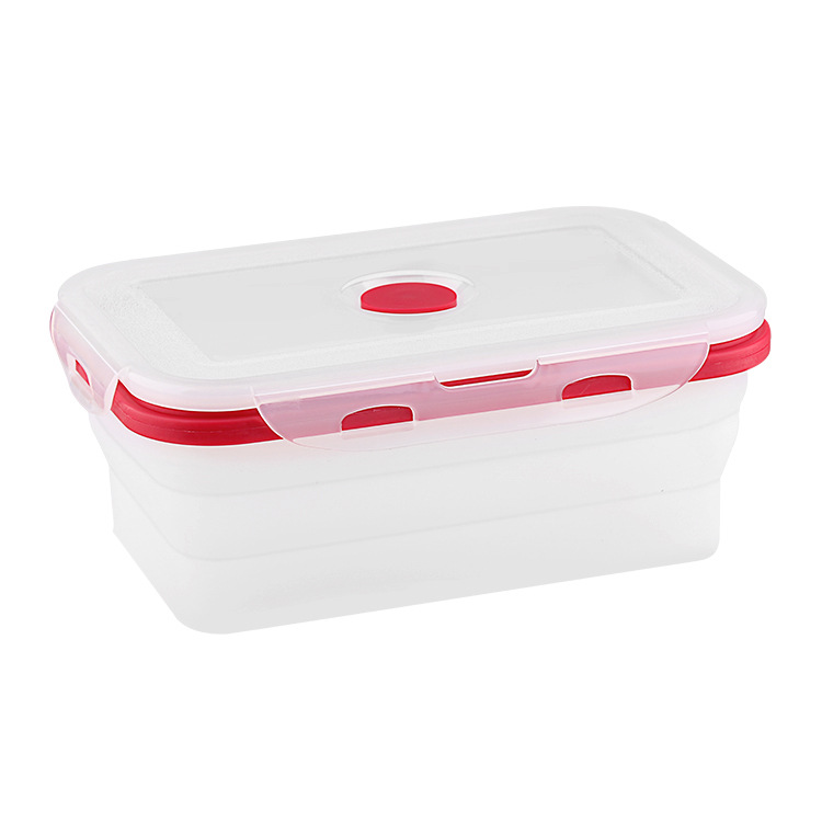 Collapsible Silicone Food Storage Container with Airtight Lid – Leak-Proof Lunch Box