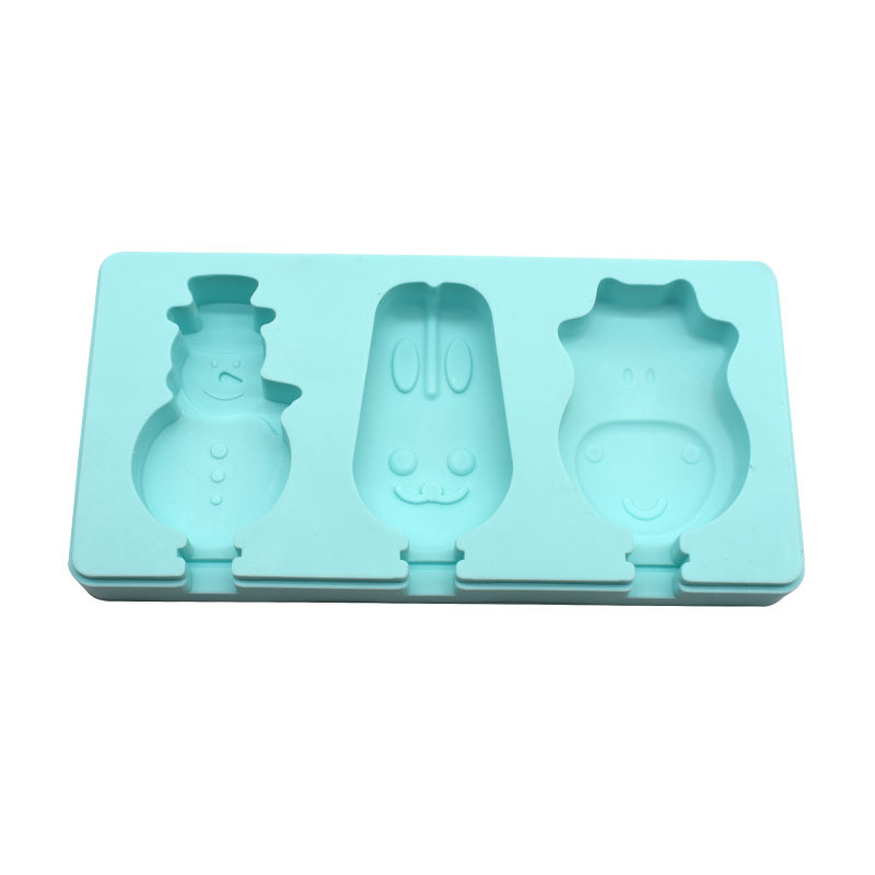 Silicone Ice Cream Mold Set – Reusable DIY Popsicle Maker Trays with Fun Cartoon Shapes