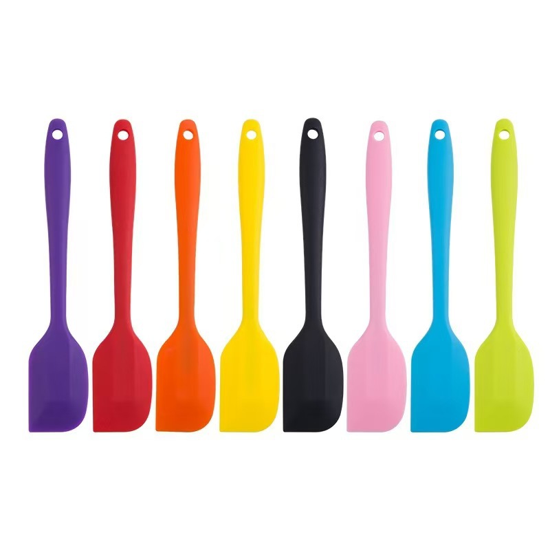 6-Piece Red Silicone Spatula Set – Heat Resistant Baking & Cooking Utensils with One-Piece Design