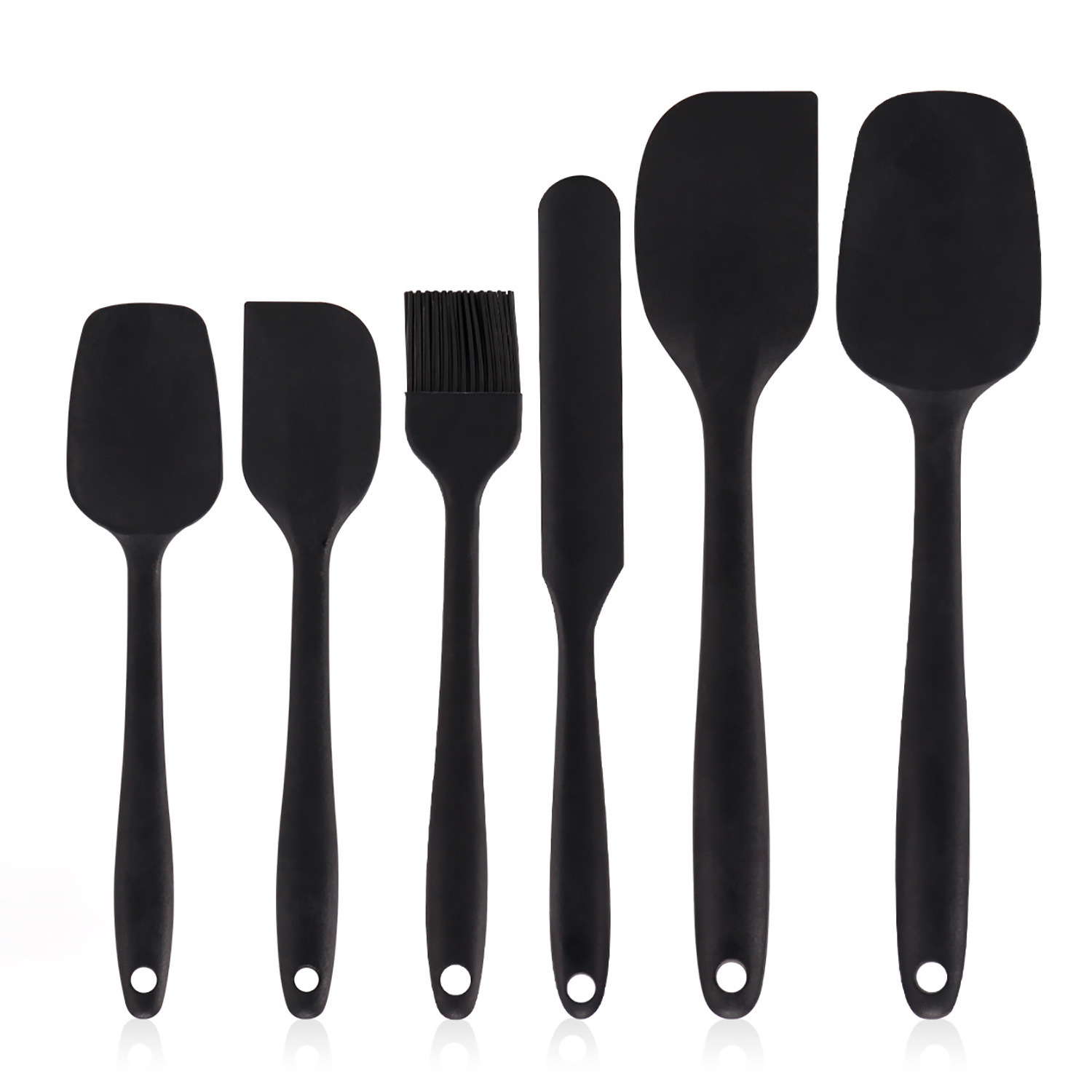 6-Piece Silicone Spatula & Basting Brush Set – Heat Resistant Non-Stick Kitchen Baking Tools