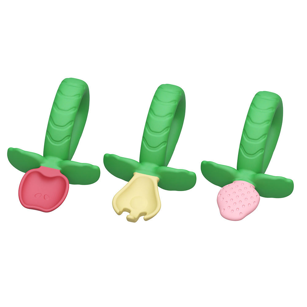 3-Piece Baby Silicone Training Spoon Set – Soft Grip Feeding Utensils for Infants & Toddlers