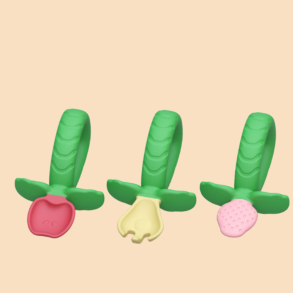 3-Piece Baby Silicone Training Spoon Set – Soft Grip Feeding Utensils for Infants & Toddlers