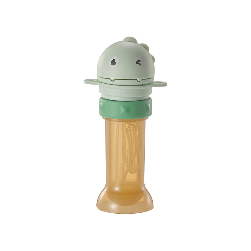 Cute Cartoon Silicone Straw Lid – Leakproof Drink Cover for Baby & Toddler Bottles