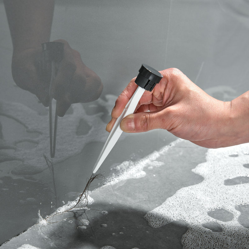 Modern Toilet Brush with Holder - Durable and Hygienic Cleaning Tool (Gray)