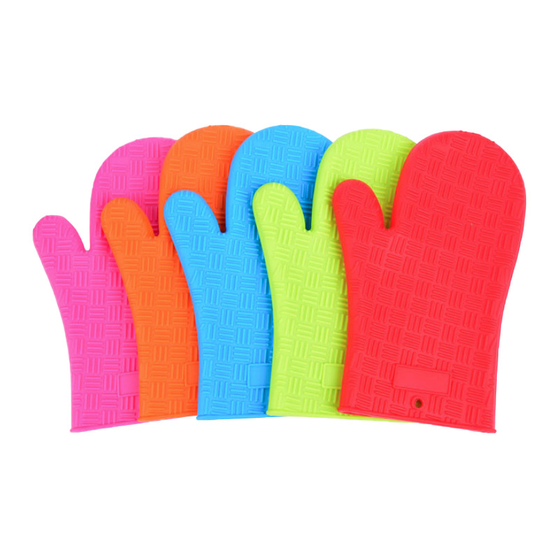 Colorful Silicone Oven Mitts – Heat Resistant Non-Slip Gloves for Baking & Cooking