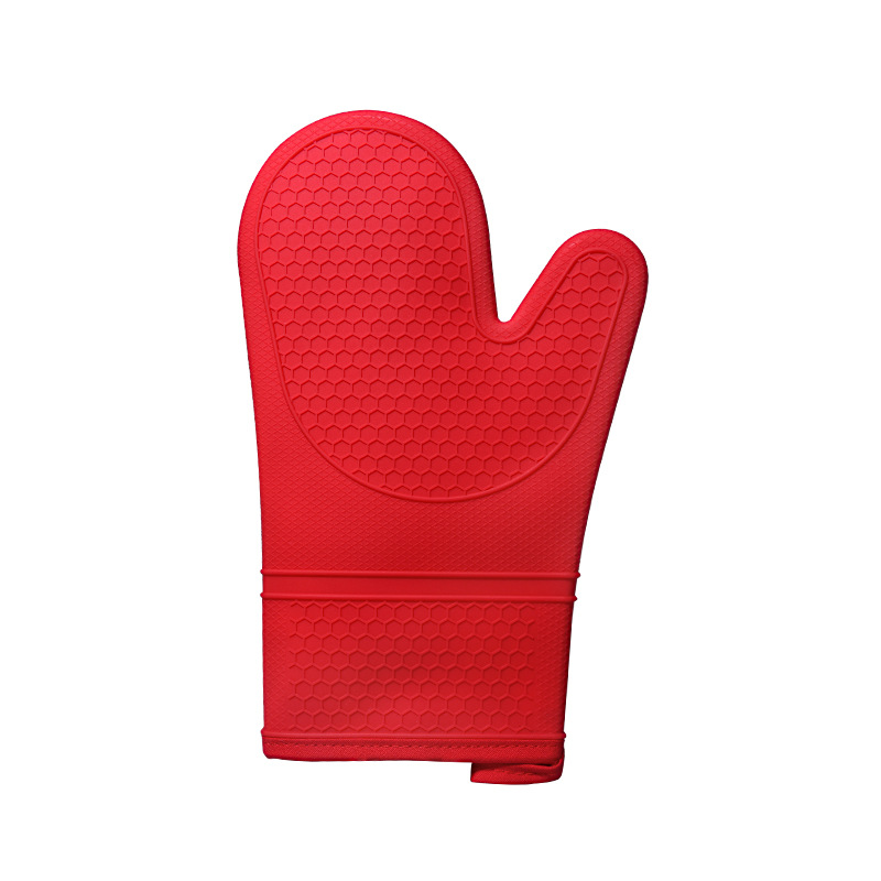 Heat Resistant Silicone Oven Mitts – Non-Slip Kitchen Gloves for Baking & BBQ