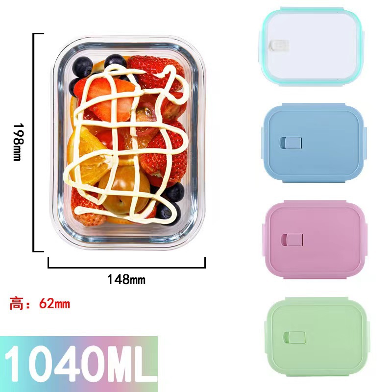 3-Pack Glass Food Containers with Lids – Leakproof, Microwave & Freezer Safe Lunch Box Set