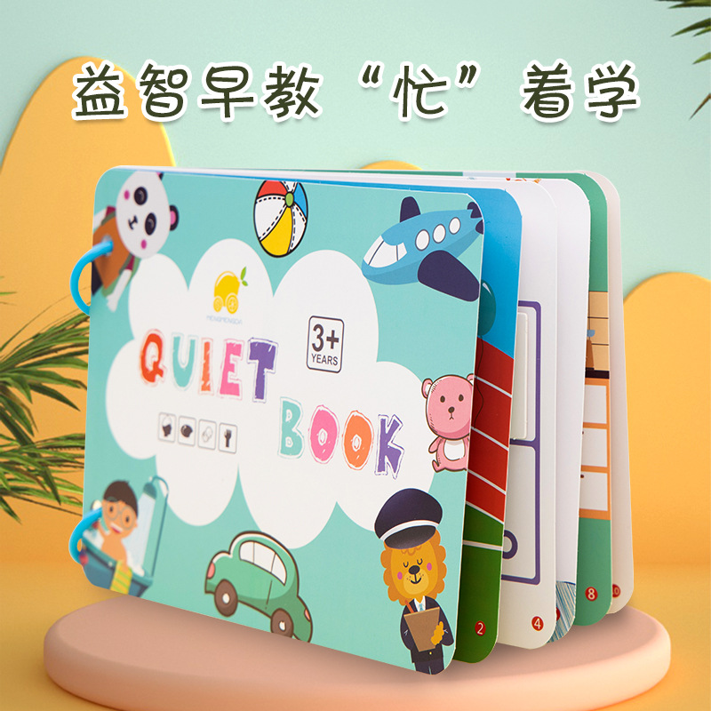 Quiet Book for Toddlers – Montessori Educational Activity Book for Kids Aged 3+