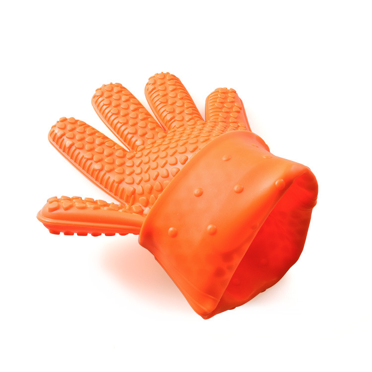 Silicone Heat Resistant Oven Glove – Waterproof Non-Slip Baking & BBQ Mitt