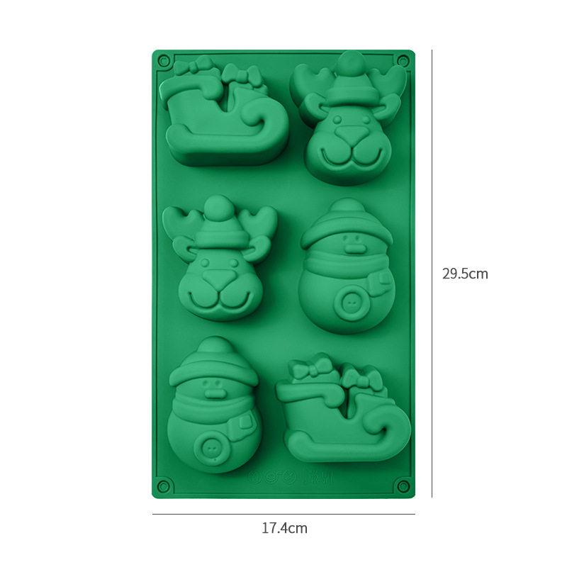 Christmas Silicone Mold – Holiday Candy & Chocolate Mould Tray with Festive Shapes