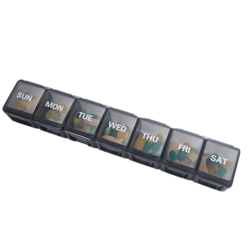 7-Day Weekly Pill Organizer Box – BPA-Free Portable Pill Case with Daily Compartments – Travel Medicine Holder