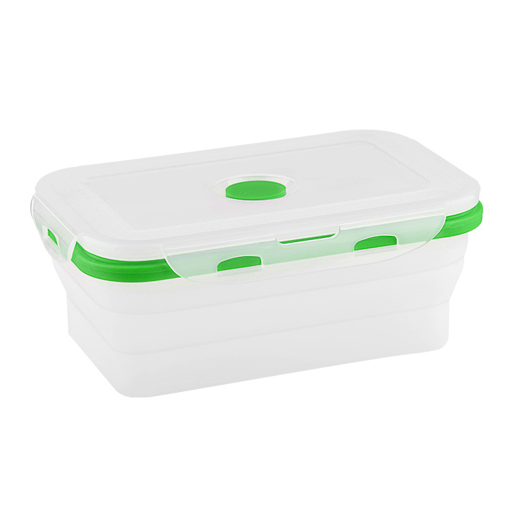 Collapsible Silicone Food Storage Container with Airtight Lid – Leak-Proof Lunch Box