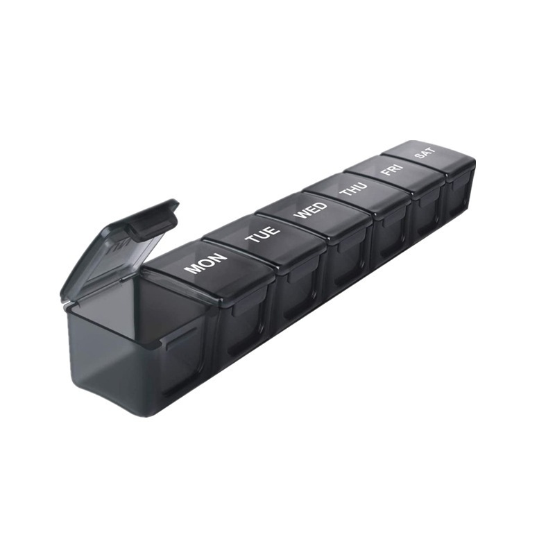 7-Day Weekly Pill Organizer Box – BPA-Free Portable Pill Case with Daily Compartments – Travel Medicine Holder