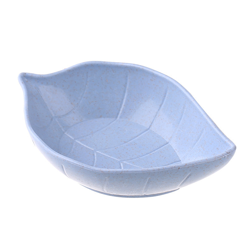 Leaf Shaped Wheat Straw Dinner Plates – Eco-Friendly Lightweight Serving Dish Set – Reusable Tableware for Kids & Adults